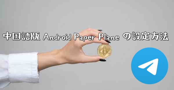 中国語版 Android Paper Plane の設定方法