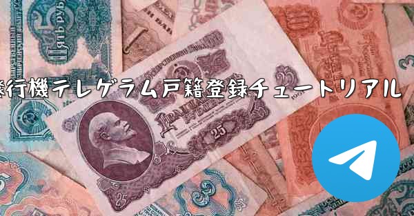 紙飛行機テレゲラム戸籍登録チュートリアル