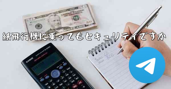 紙飛行機に乗ってもセキュリティですか