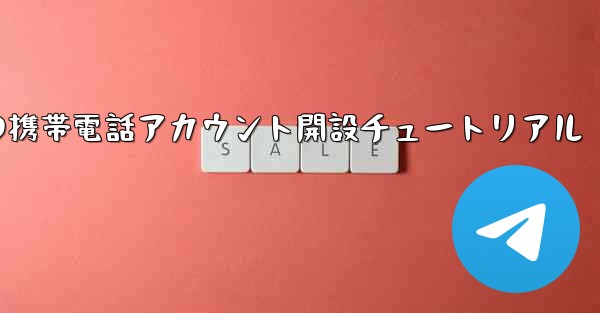 紙飛行機の携帯電話アカウント開設チュートリアル