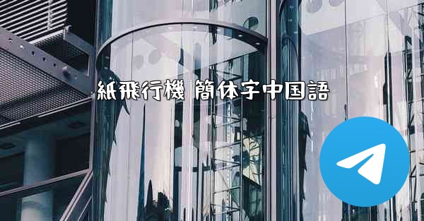 紙飛行機 簡体字中国語