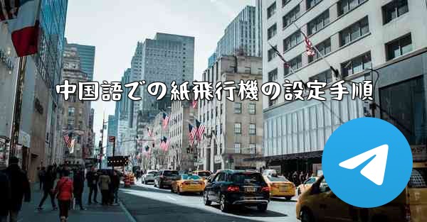 中国語での紙飛行機の設定手順
