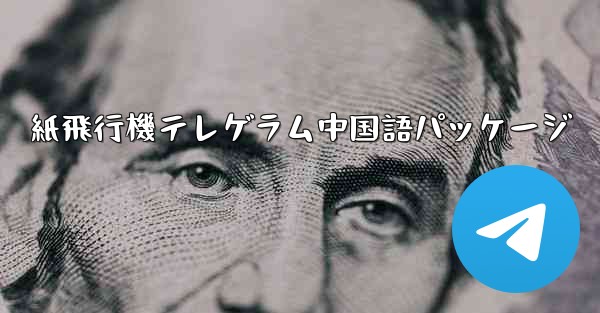 紙飛行機テレゲラム中国語パッケージ