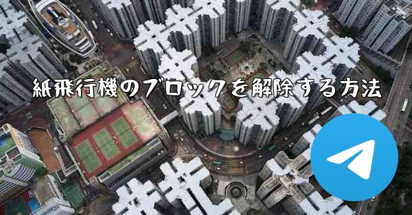 紙飛行機のブロックを解除する方法