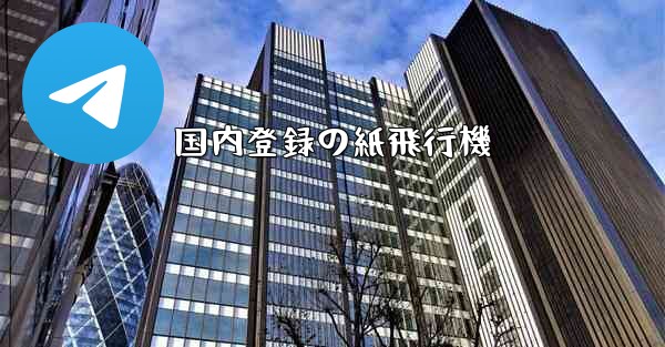 国内登録の紙飛行機