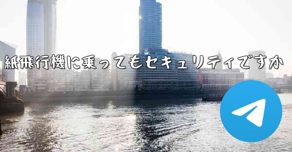 紙飛行機に乗ってもセキュリティですか
