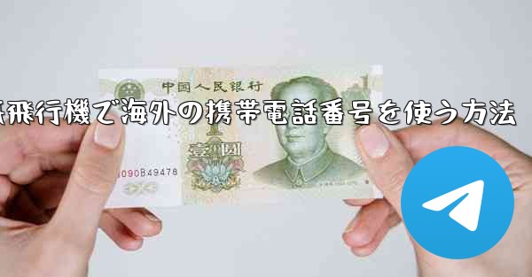 <b>紙飛行機で海外の携帯電話番号を使う方法</b>