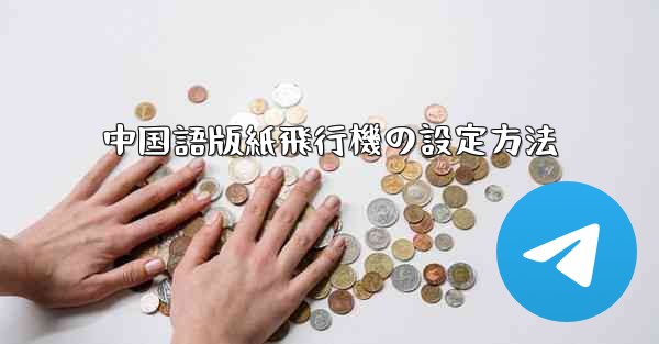 中国語版紙飛行機の設定方法