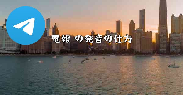 <b>電報 の発音の仕方</b>