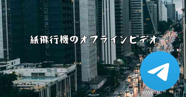 紙飛行機のオフラインビデオ