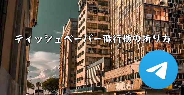 ティッシュペーパー飛行機の折り方