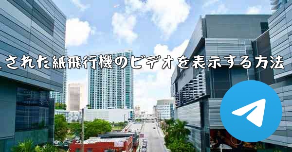キャッシュされた紙飛行機のビデオを表示する方法