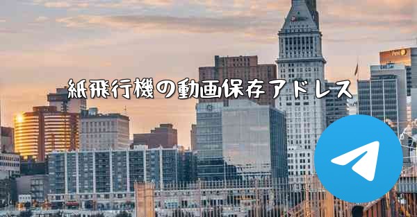 <b>紙飛行機の動画保存アドレス</b>