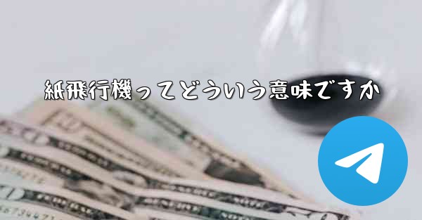 紙飛行機ってどういう意味ですか