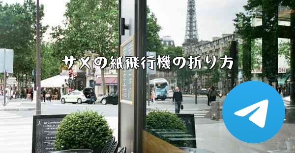 サメの紙飛行機の折り方
