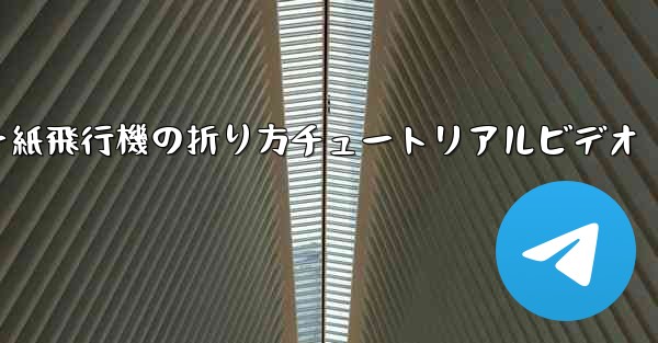 チーター紙飛行機の折り方チュートリアルビデオ