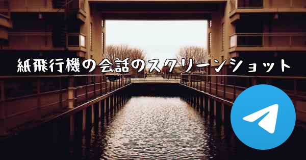 紙飛行機の会話のスクリーンショット