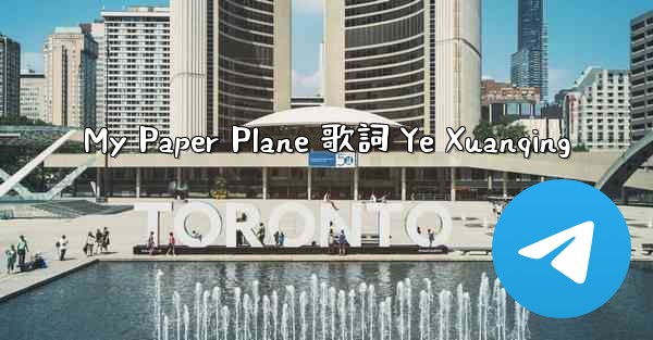 My Paper Plane 歌詞 Ye Xuanqing