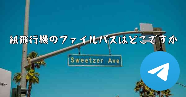紙飛行機のファイルパスはどこですか