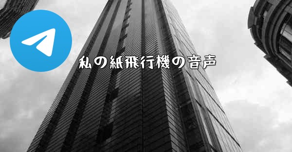 <b>私の紙飛行機の音声</b>