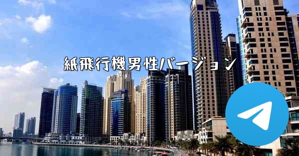 紙飛行機男性バージョン