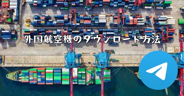 外国航空機のダウンロード方法
