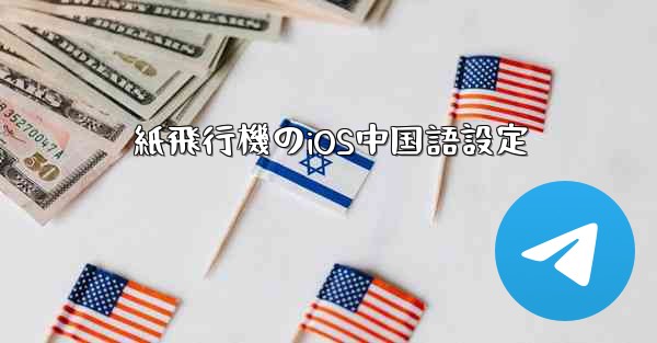 紙飛行機のiOS中国語設定