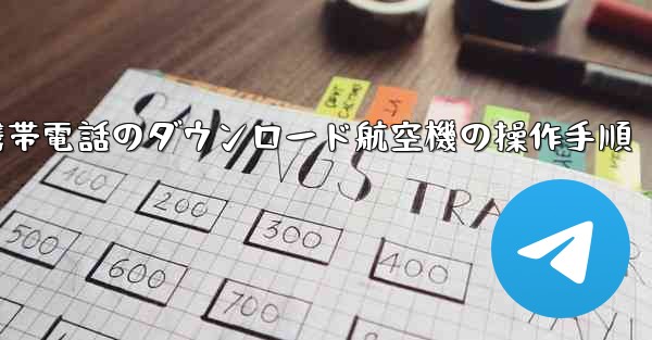 Apple 携帯電話のダウンロード航空機の操作手順