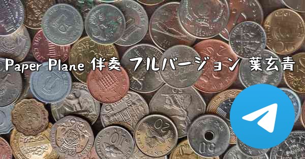My Paper Plane 伴奏 フルバージョン 葉玄青