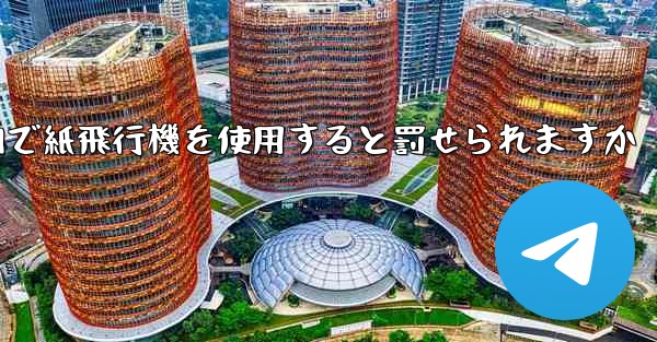 国内で紙飛行機を使用すると罰せられますか