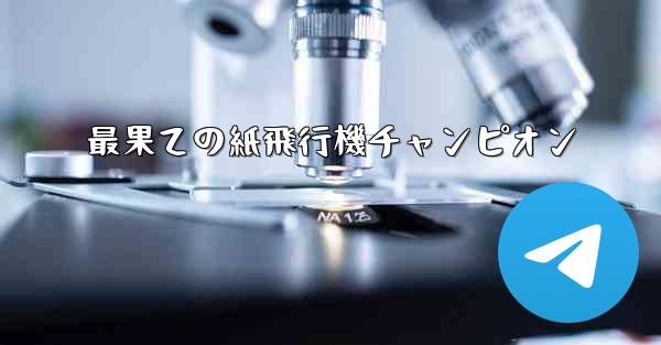 最果ての紙飛行機チャンピオン