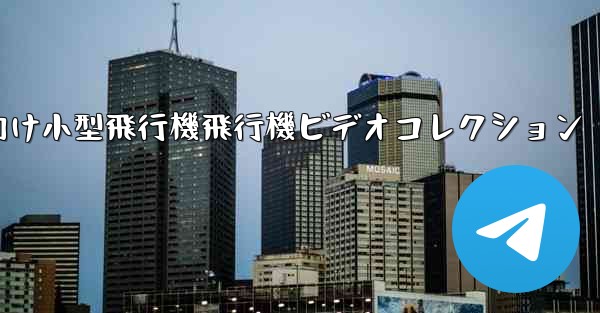 かわいい子供向け小型飛行機飛行機ビデオコレクション