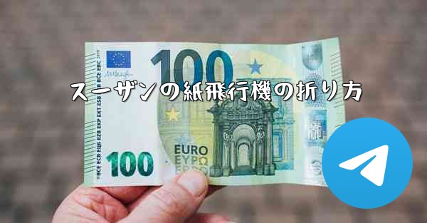 スーザンの紙飛行機の折り方
