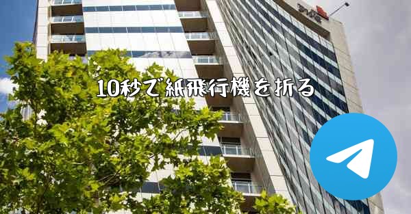 10秒で紙飛行機を折る