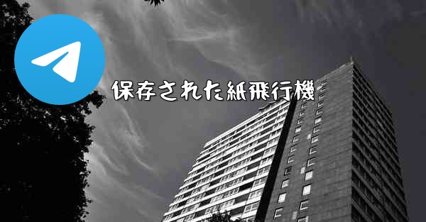 <b>保存された紙飛行機</b>