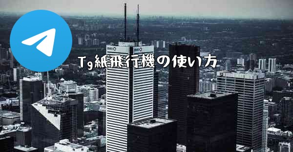 Tg紙飛行機の使い方