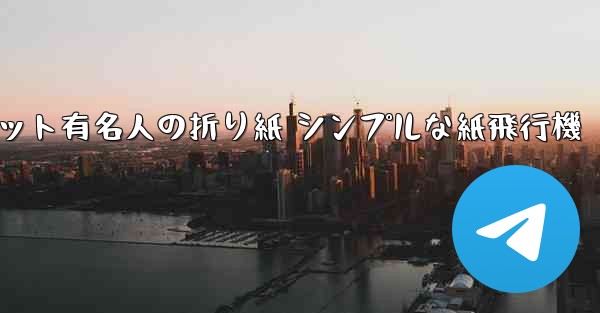 超遠くまで飛んでください インターネット有名人の折り紙 シンプルな紙飛行機