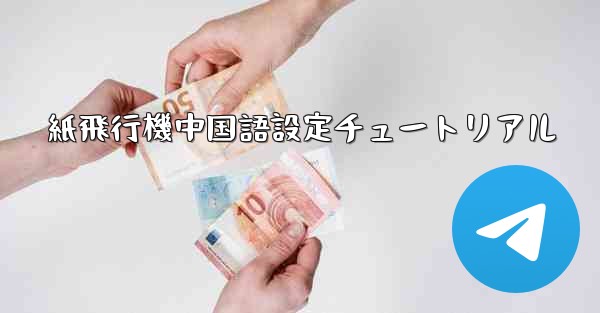 紙飛行機中国語設定チュートリアル