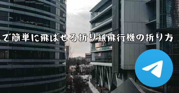 <b>遠くまで簡単に飛ばせる折り紙飛行機の折り方</b>