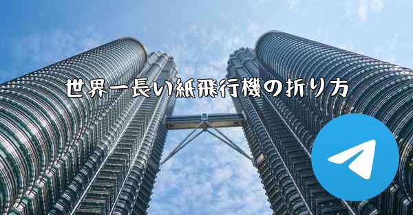 世界一長い紙飛行機の折り方