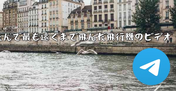 折りたたんで最も遠くまで飛んだ飛行機のビデオ
