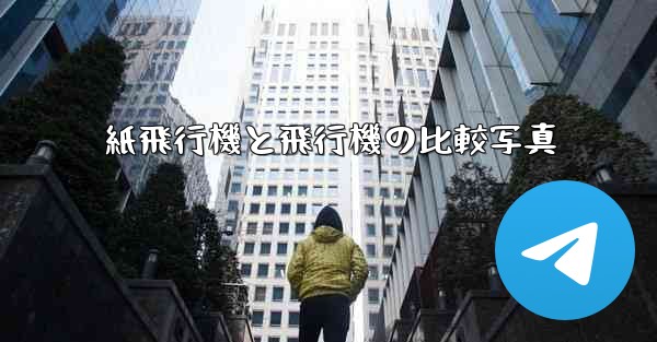 紙飛行機と飛行機の比較写真