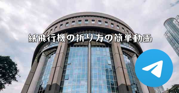 紙飛行機の折り方の簡単動画