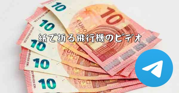 <b>紙で折る飛行機のビデオ</b>