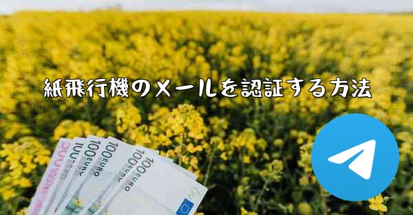 紙飛行機のメールを認証する方法