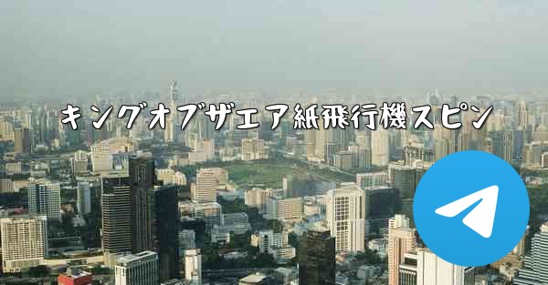 キングオブザエア紙飛行機スピン