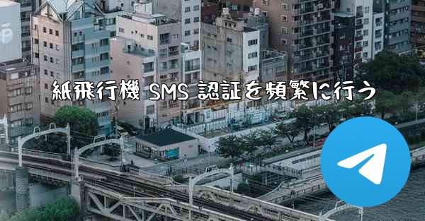 紙飛行機 SMS 認証を頻繁に行う