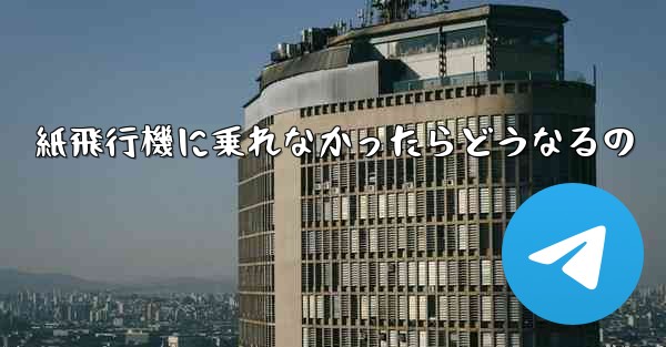 紙飛行機に乗れなかったらどうなるの