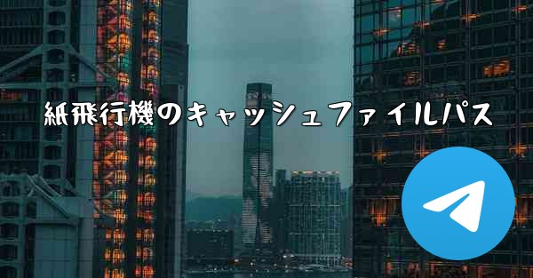 紙飛行機のキャッシュファイルパス