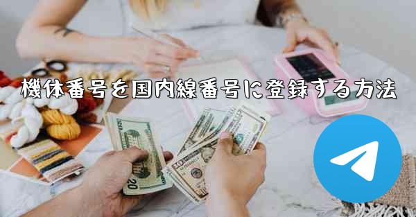 <b>機体番号を国内線番号に登録する方法</b>